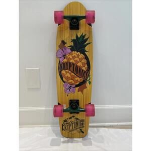 Kryptonics Skateboard 30.5" Hawaiian Print Trucks & Wheels Slightly Used